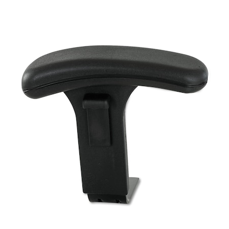 Height Adjustable T-Pad Arms For Safco Uber Big/Tall Chairs, Blk, 1 PR